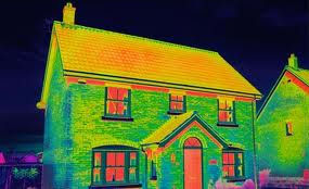 infra red photo of a house